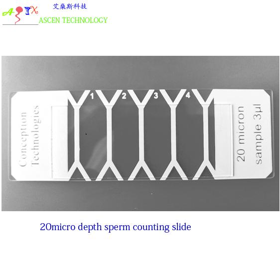 Andrology Human Clinic IVF CASA sperm counting chamber slide